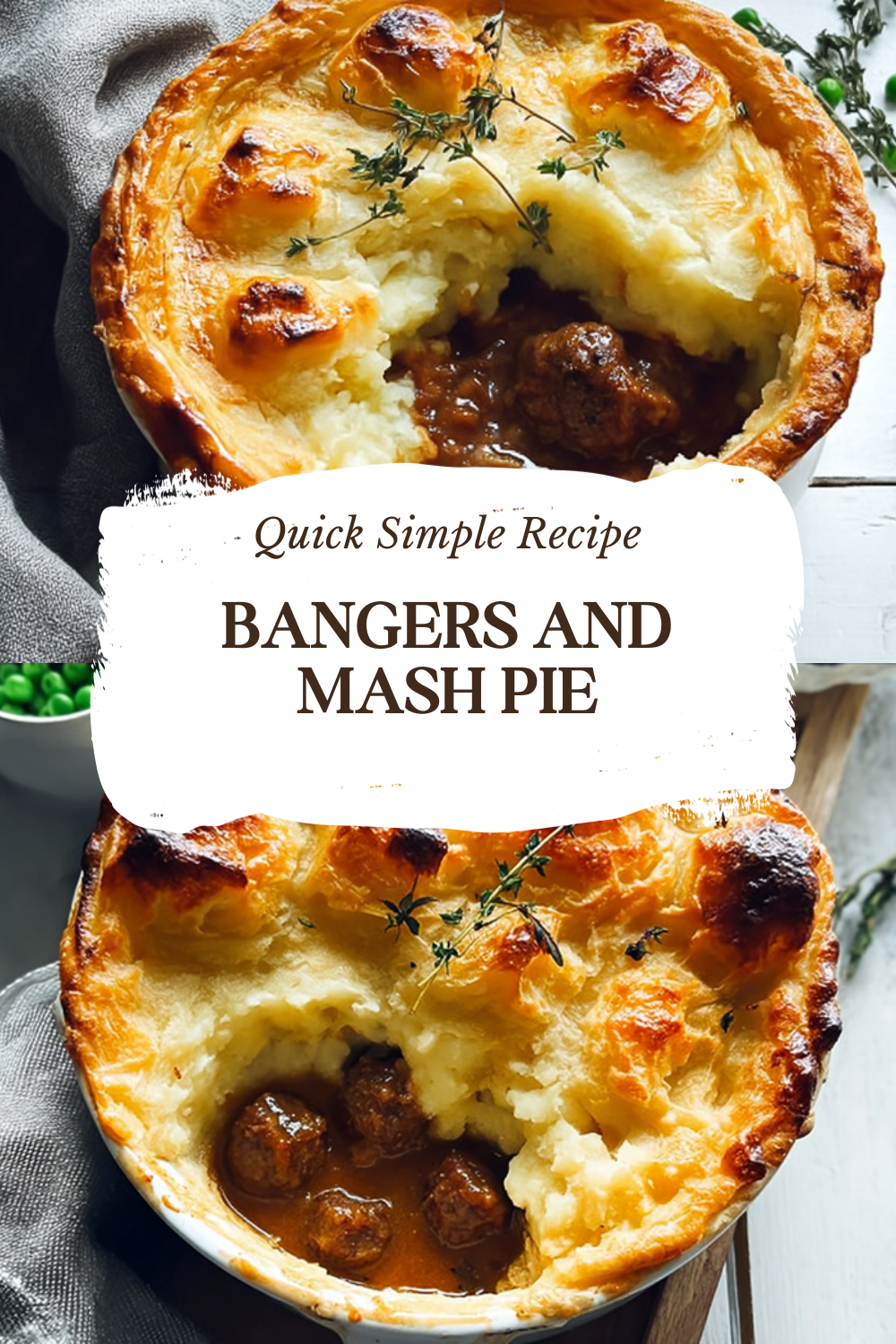 Bangers And Mash Pie