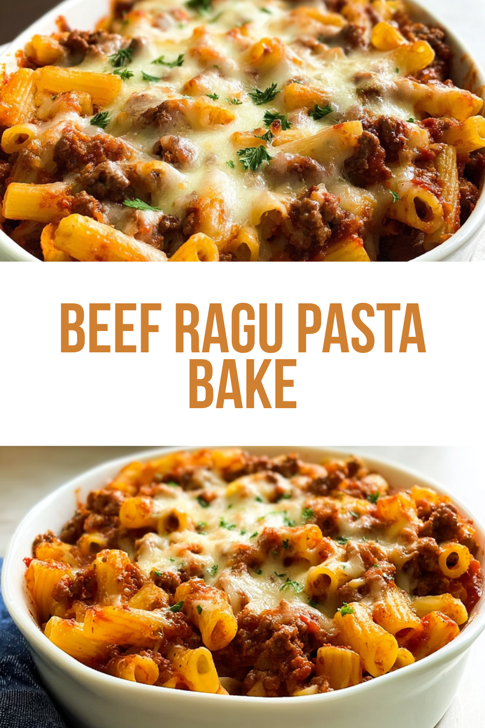 Beef Ragu Pasta Bake