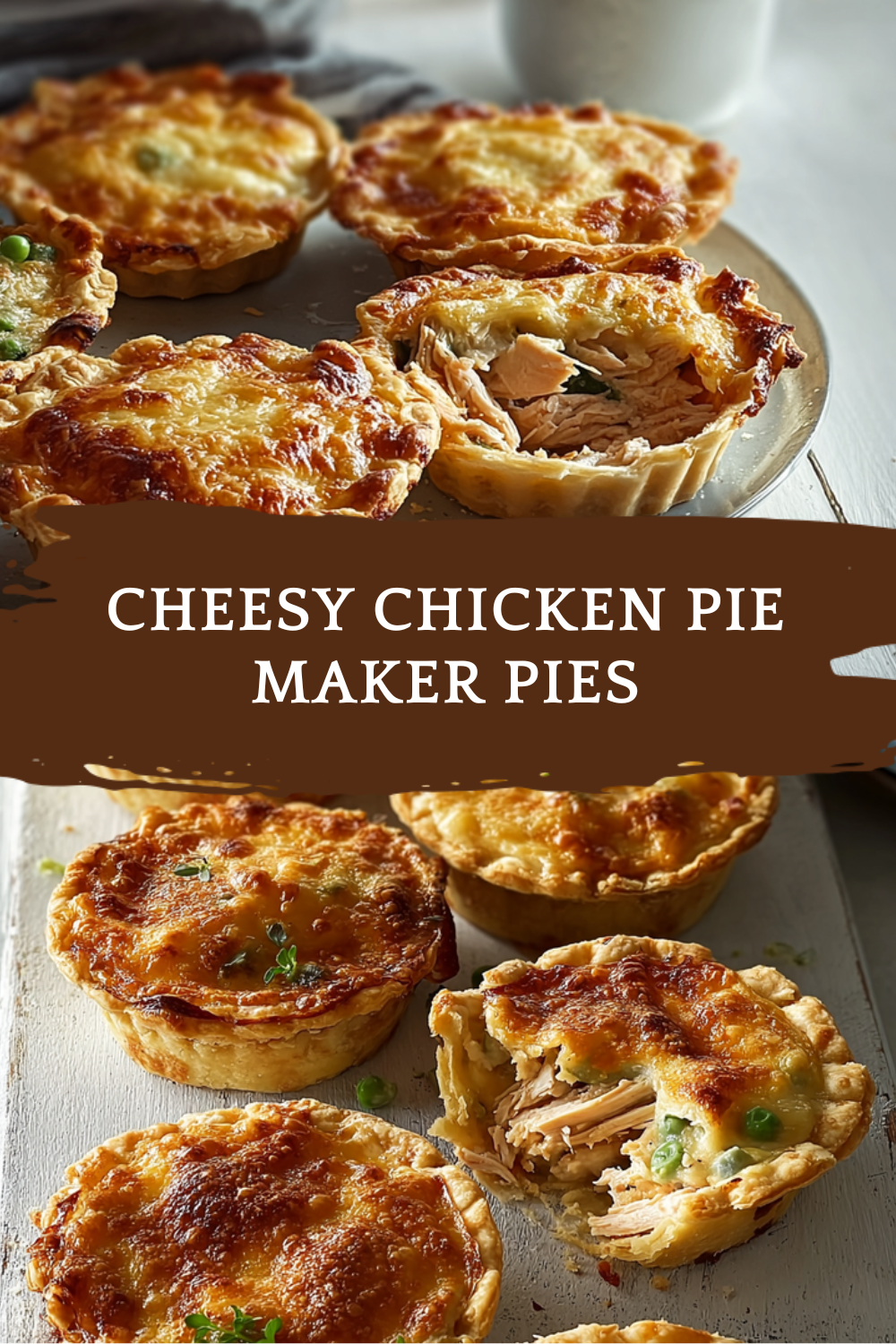 Cheesy Chicken Pie Maker Pies