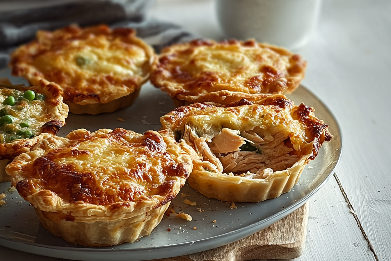 Cheesy Chicken Pie Maker Pies