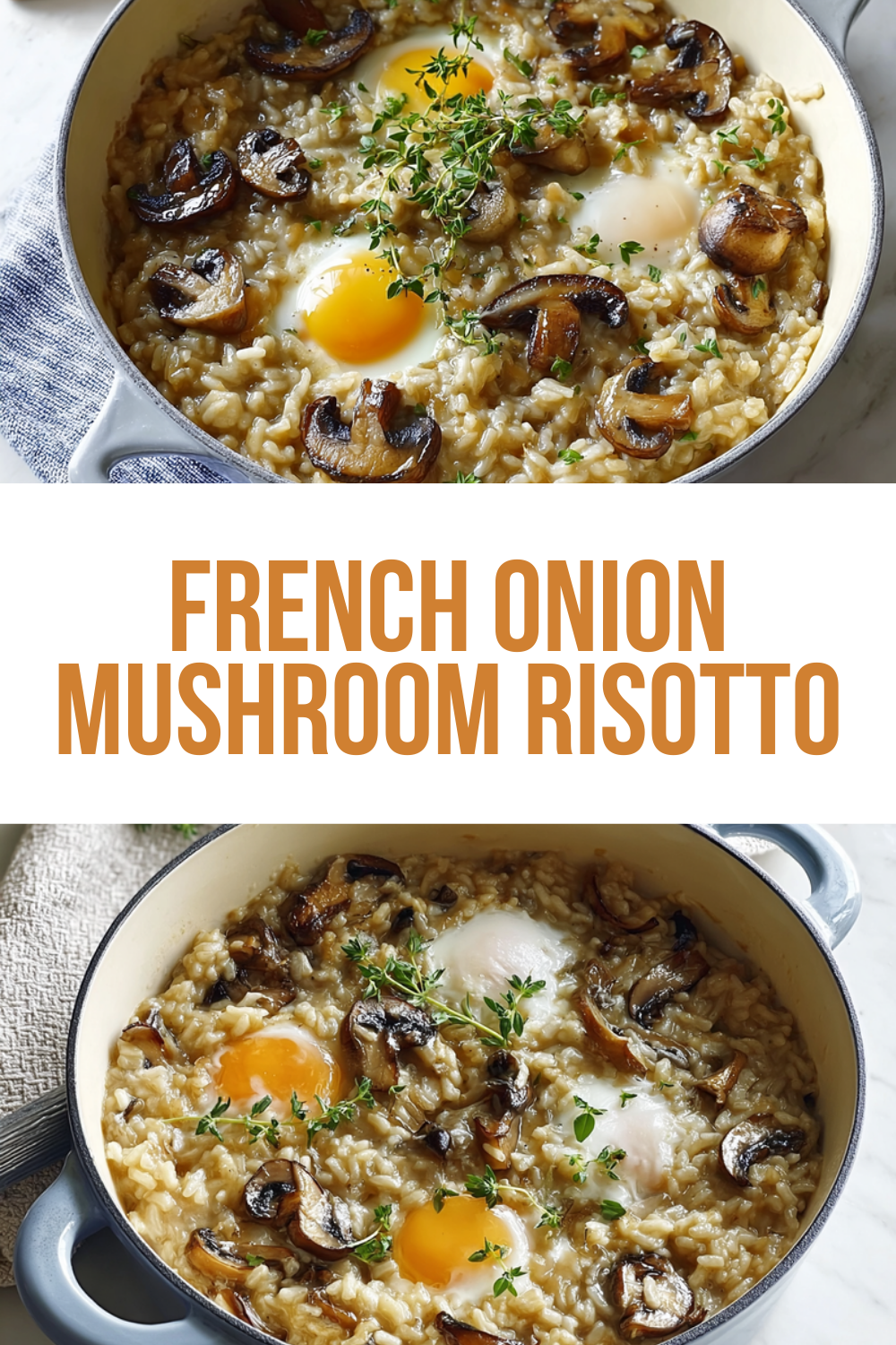 French Onion Mushroom Risotto