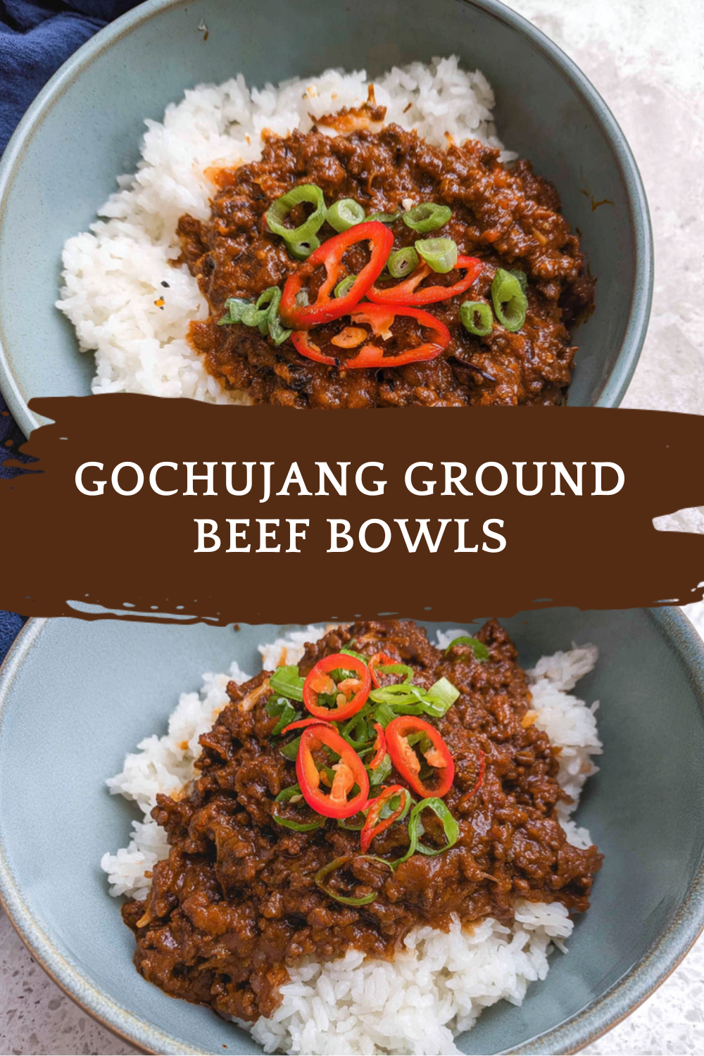 Gochujang Ground Beef Bowls