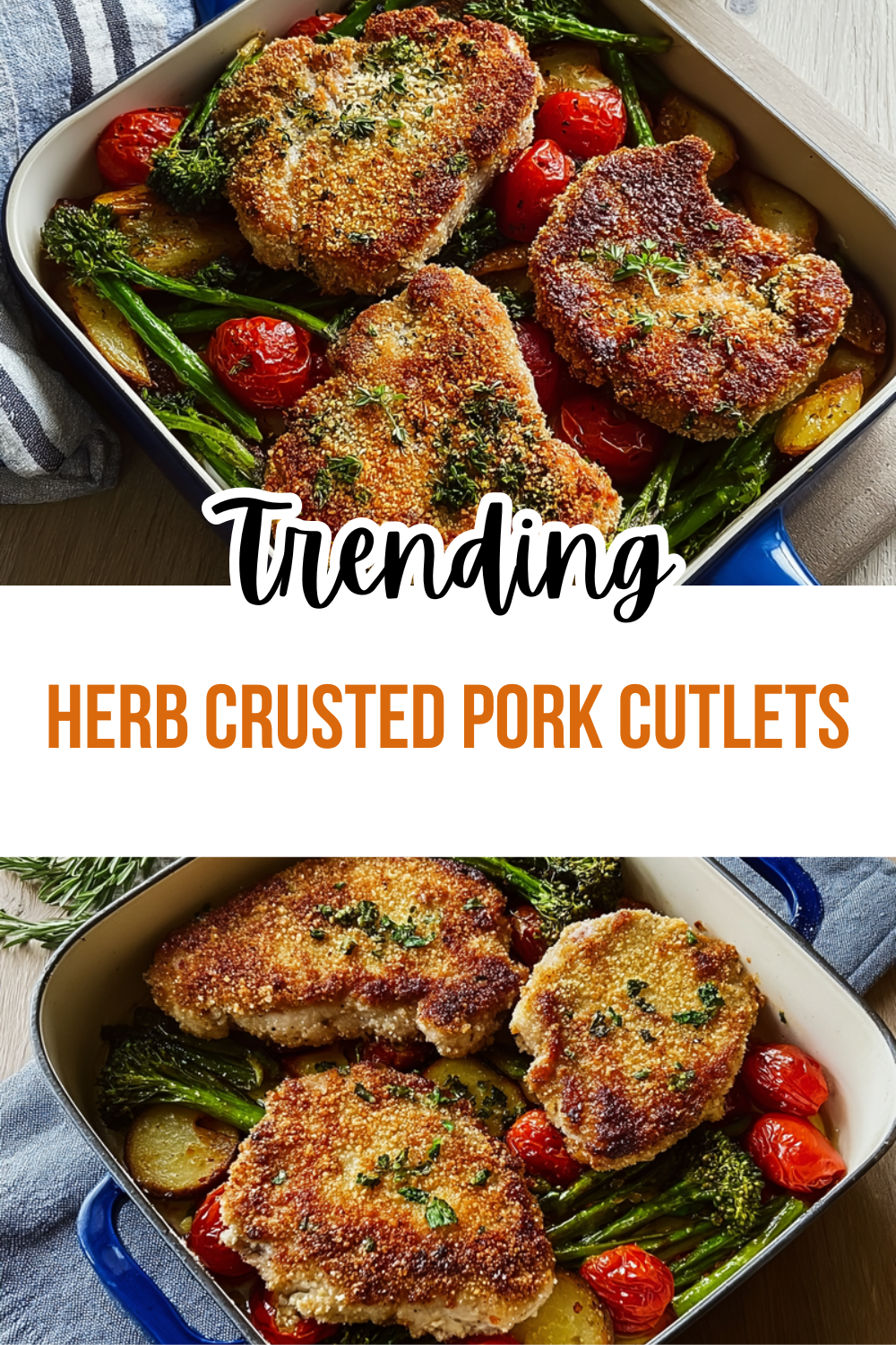 Herb Crusted Pork Cutlets