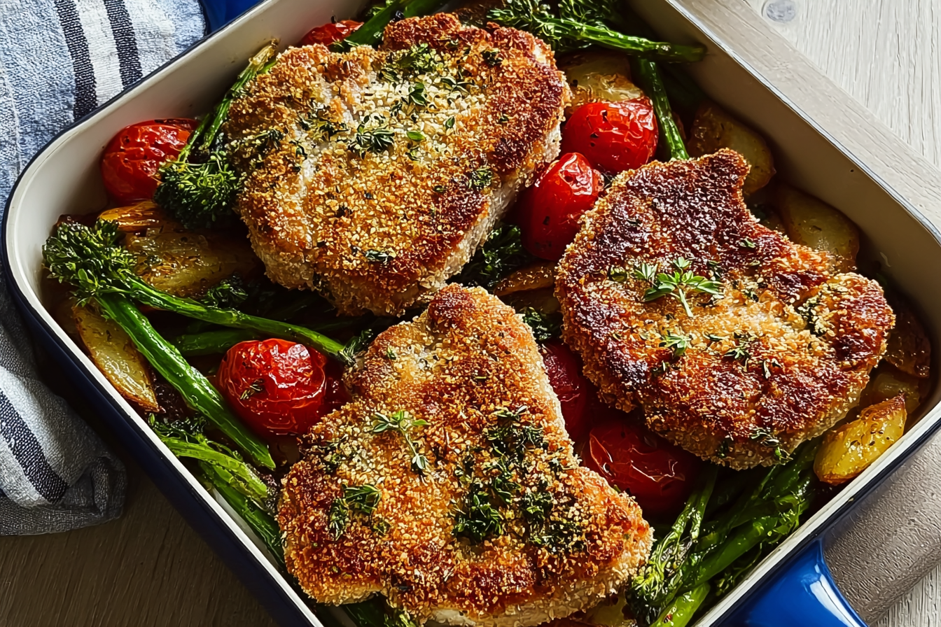 Herb Crusted Pork Cutlets