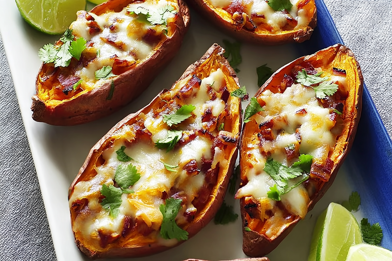 Loaded Sweet Potato Skins