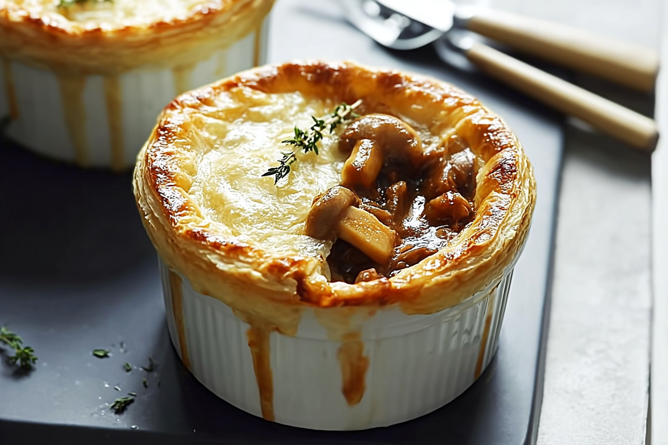 Mushroom And Lamb Shank Pot Pies