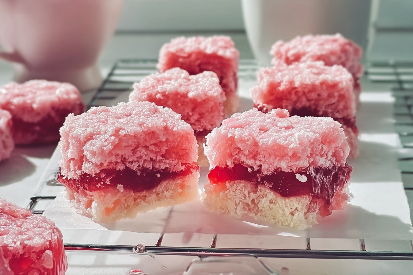 Pink Jelly Cakes