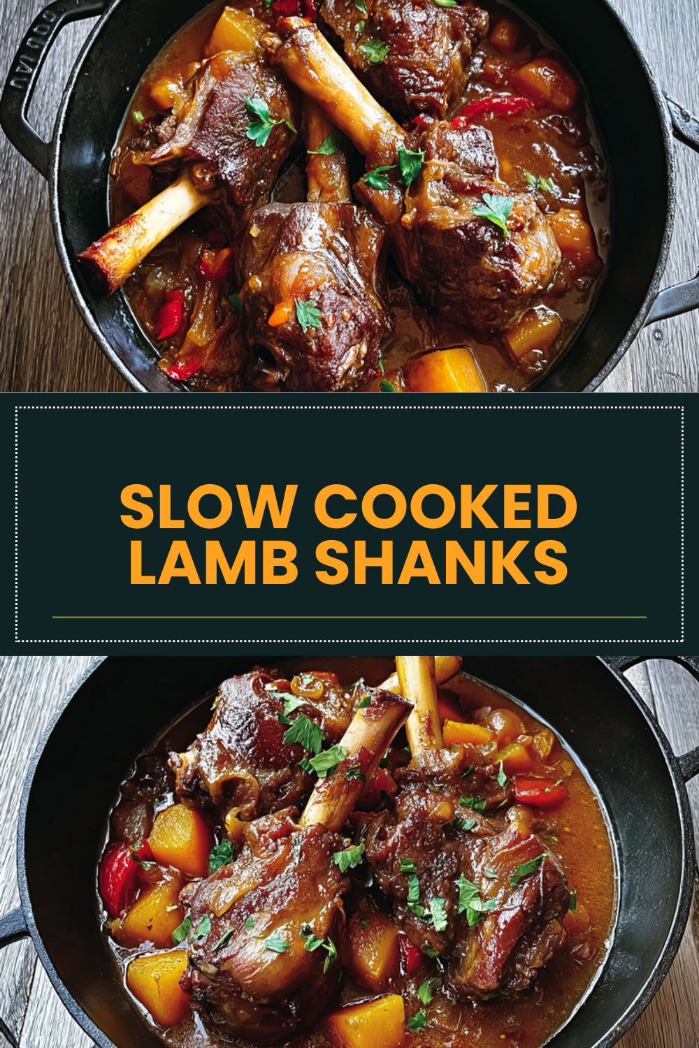 Slow Cooked Lamb Shanks