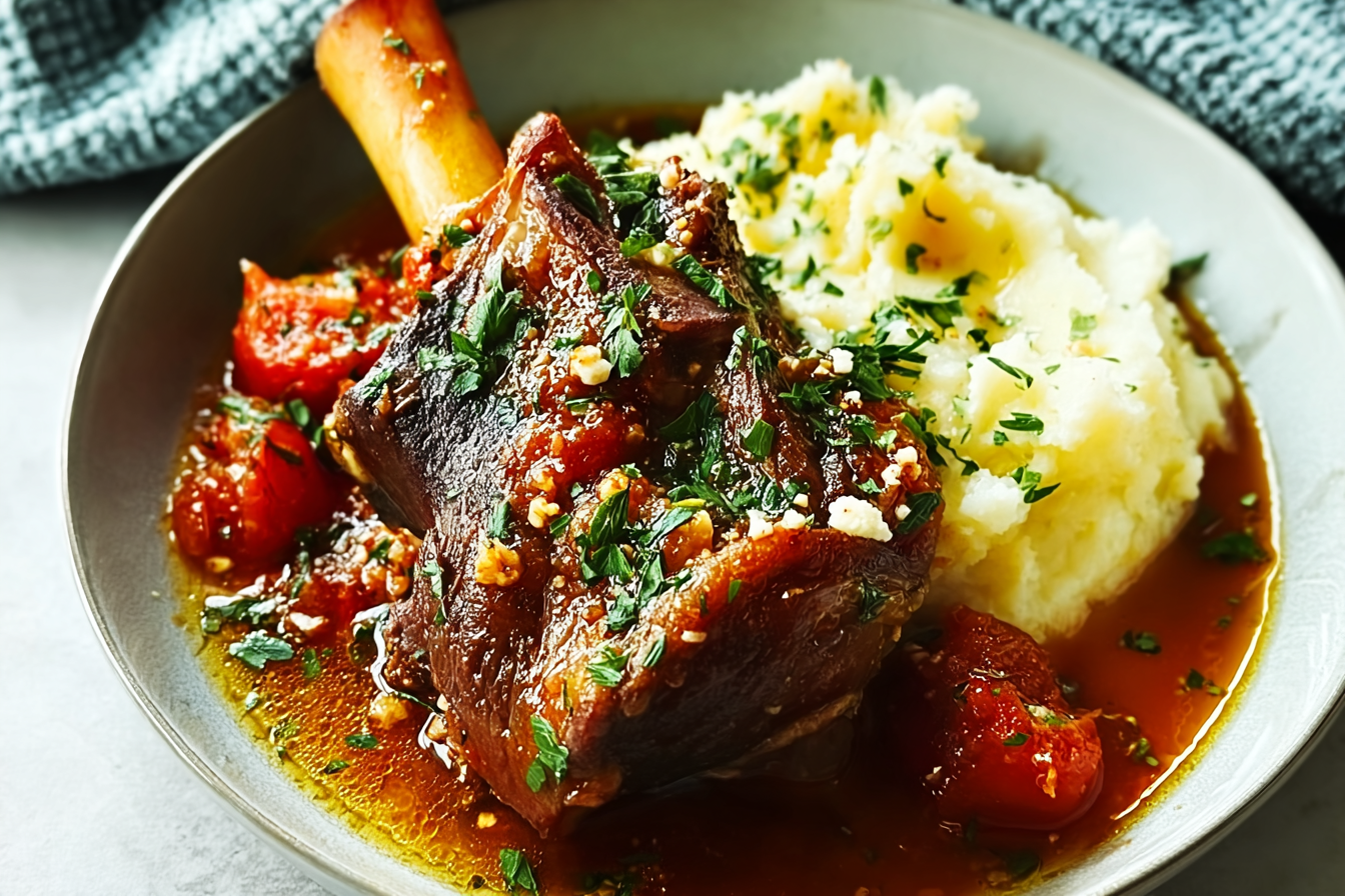 Slow Roasted Lamb Shanks