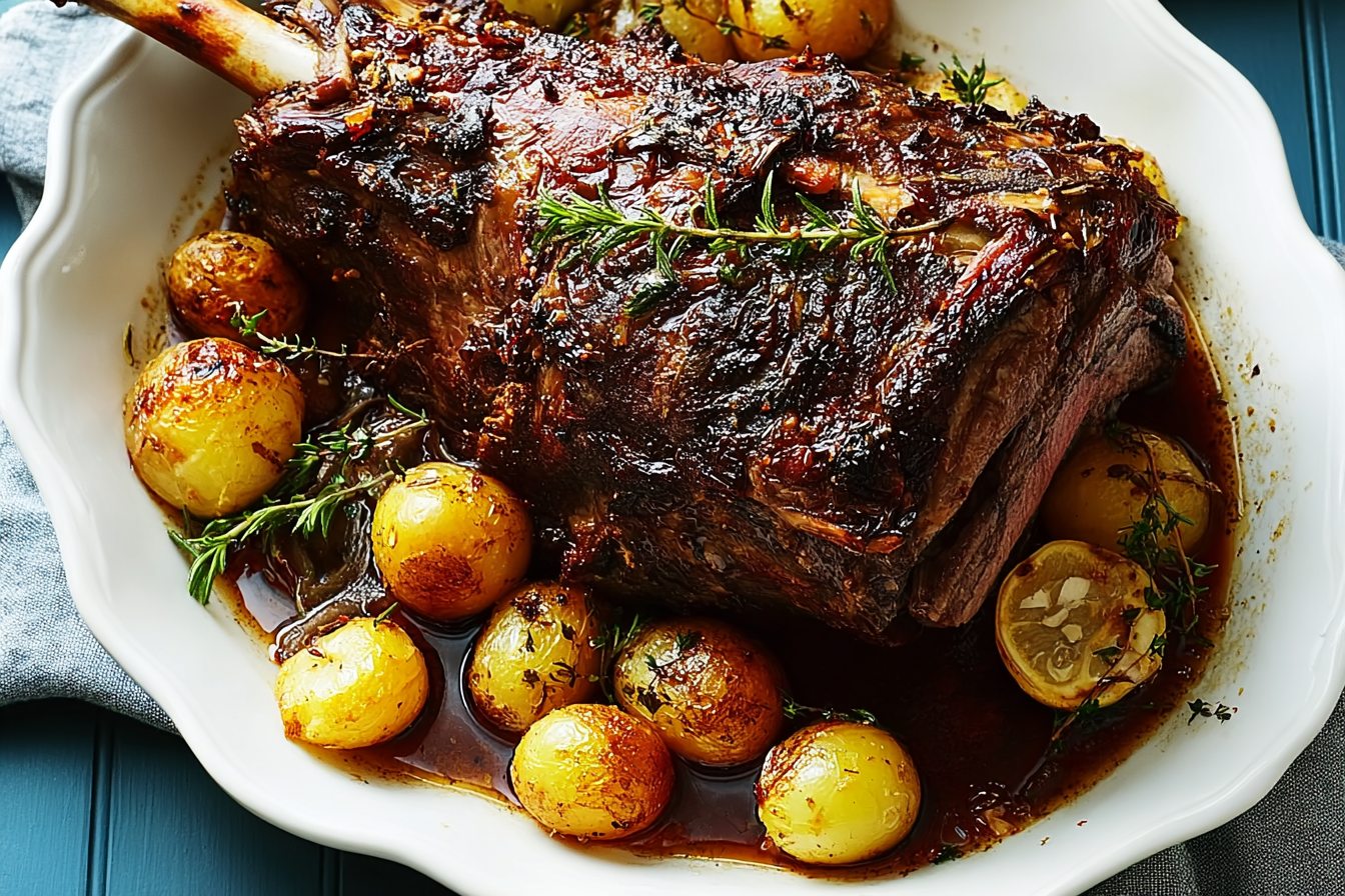 Slow Roasted Lamb Shoulder