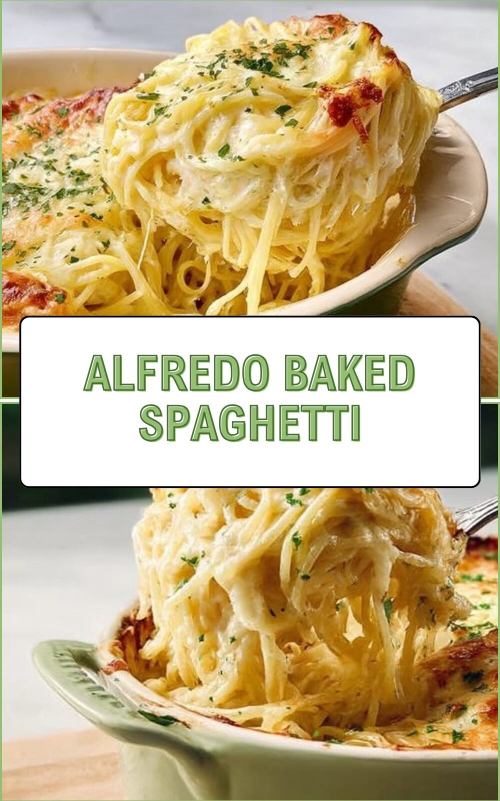 Alfredo Baked Spaghetti