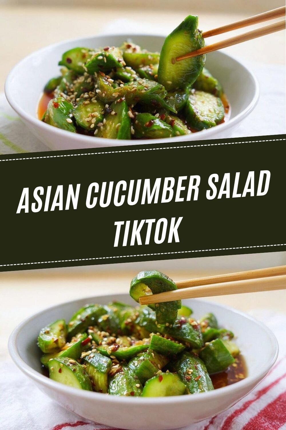 Asian Cucumber Salad Tiktok