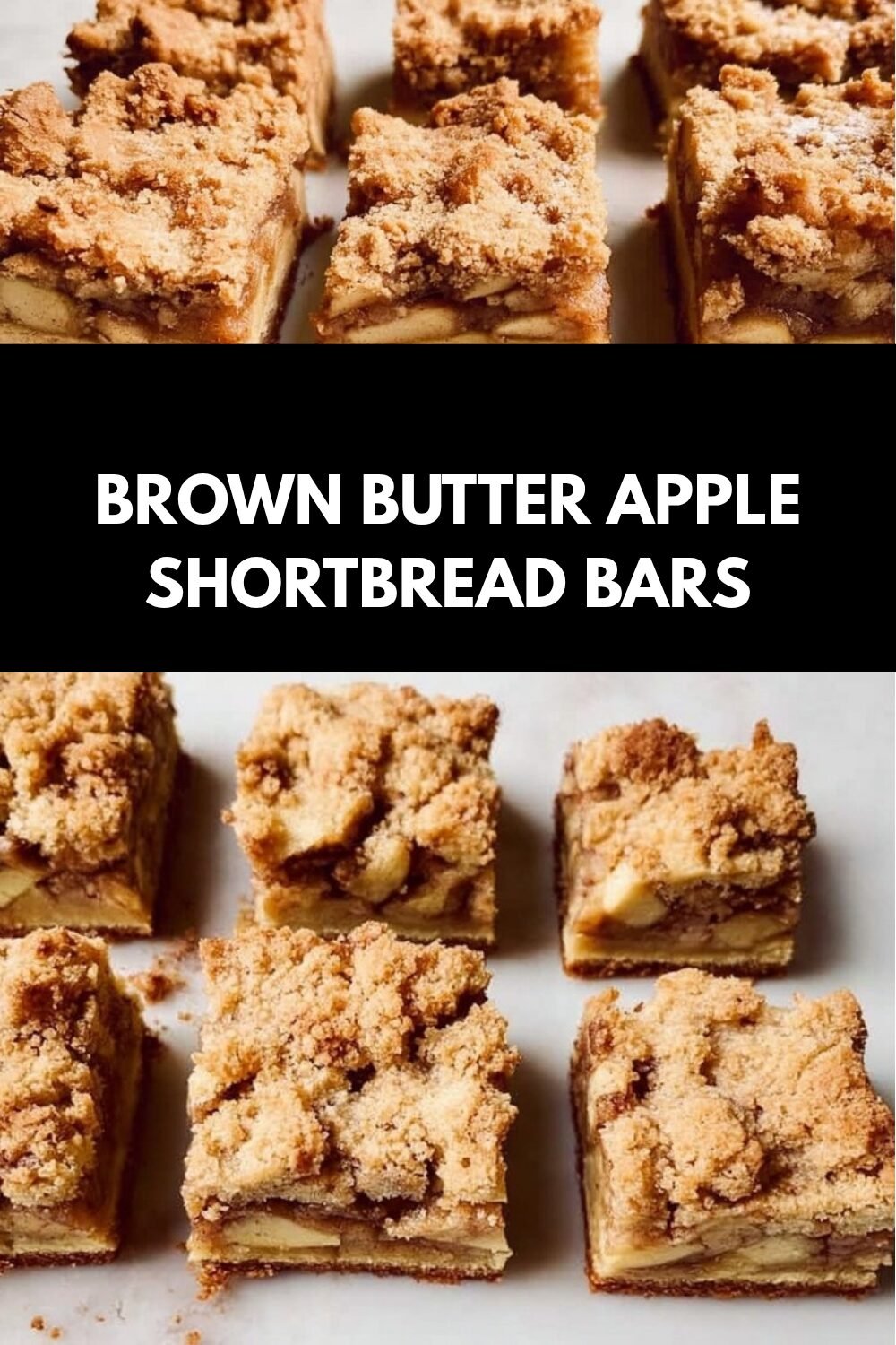 Brown Butter Apple Shortbread Bars