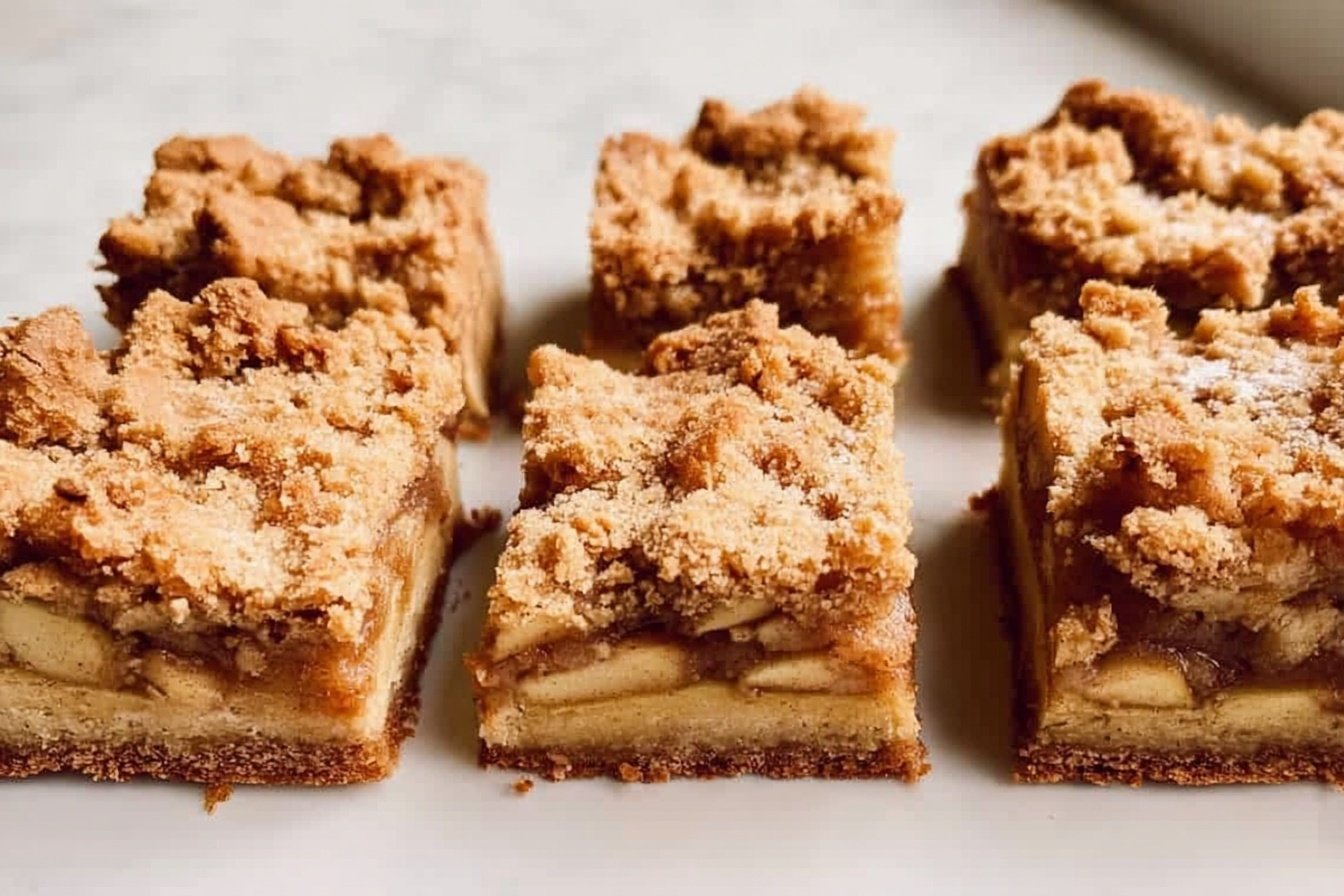 Brown Butter Apple Shortbread Bars