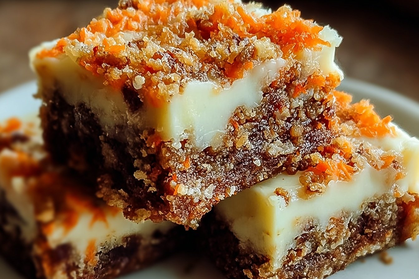 Carrot Cake Cream Cheese Bars