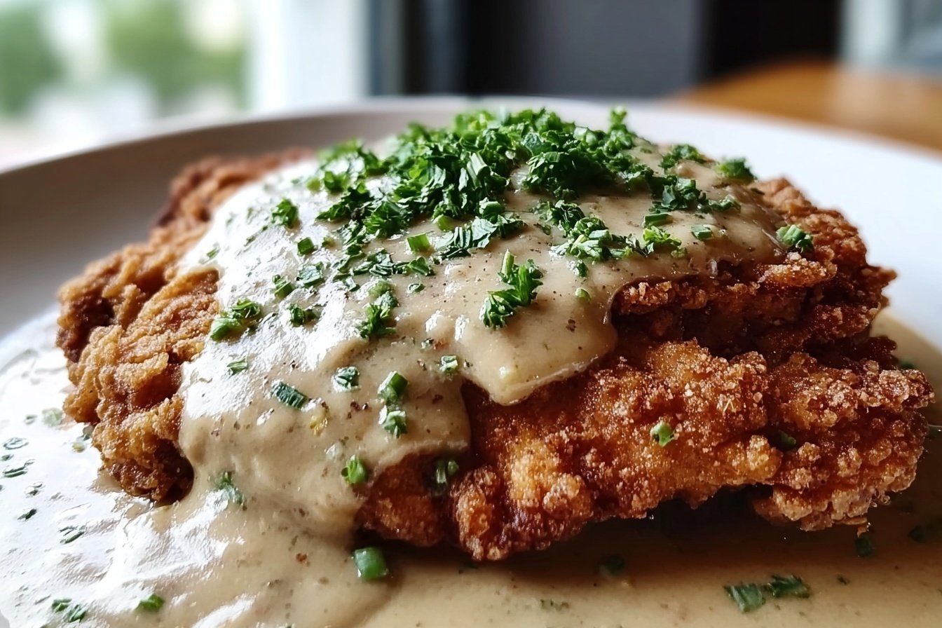 Chicken Fried Steak With Creamy Gravy