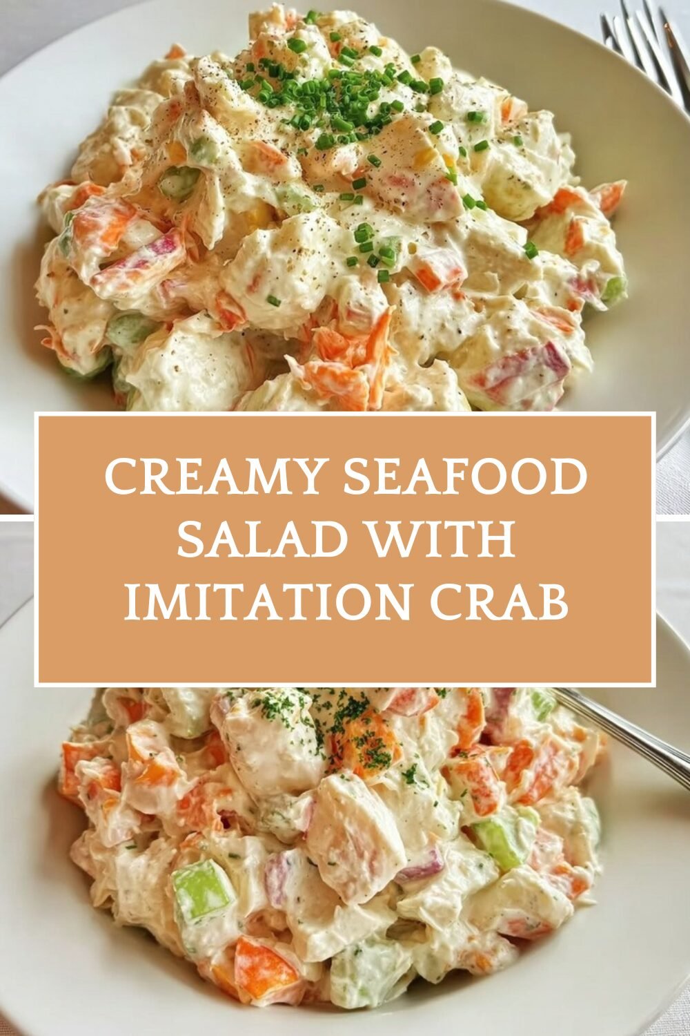 Creamy Seafood Salad With Imitation Crab