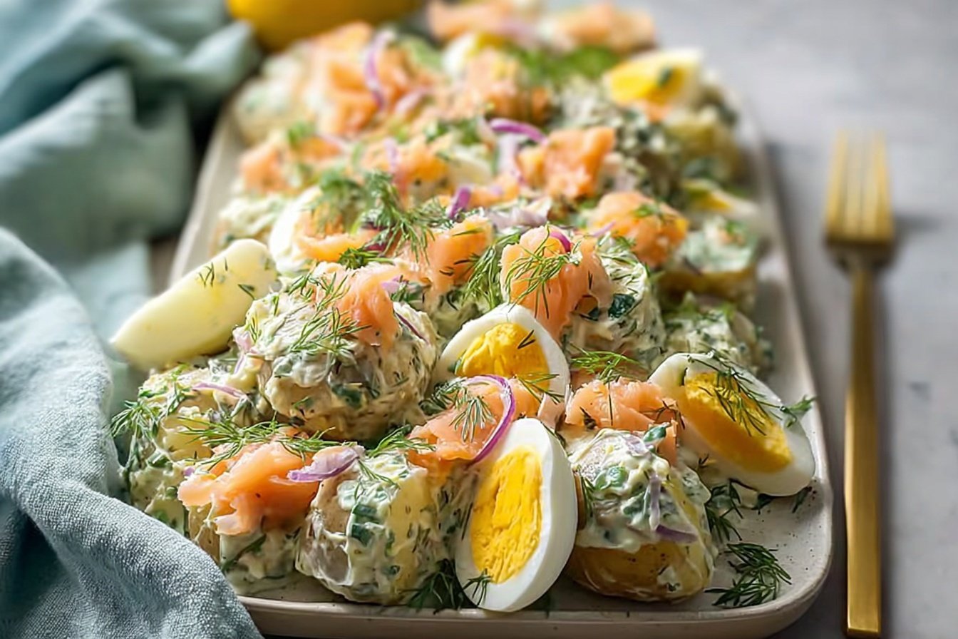 Delicious Smoked Salmon Potato Salad