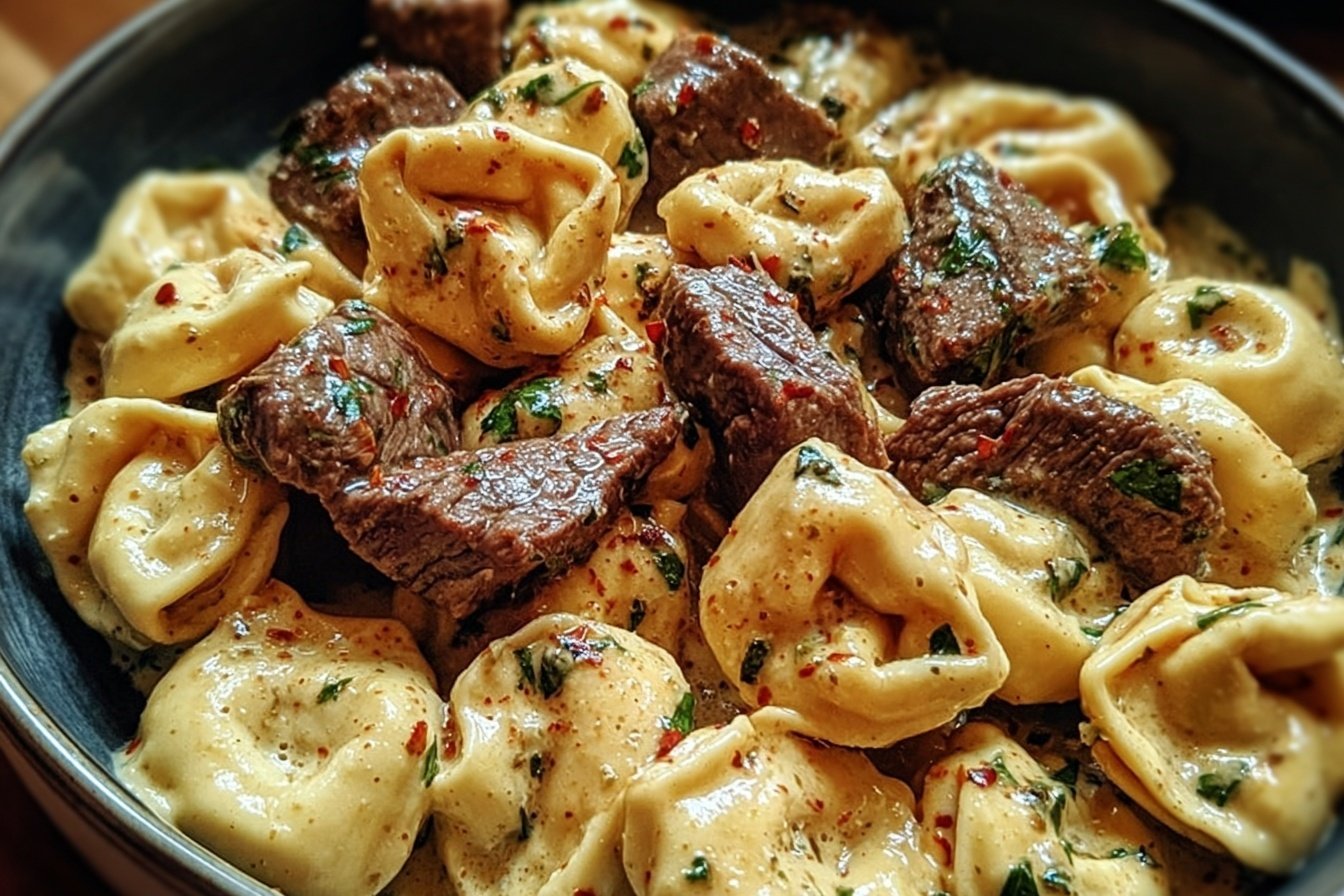 Garlic Steak Tortellini