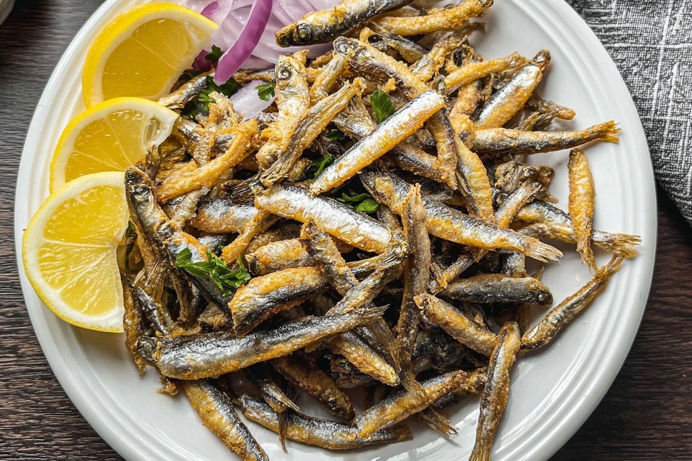 Hamsi Tava Turkish Fried Anchovies