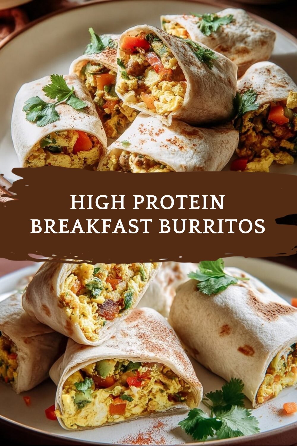 High Protein Breakfast Burritos
