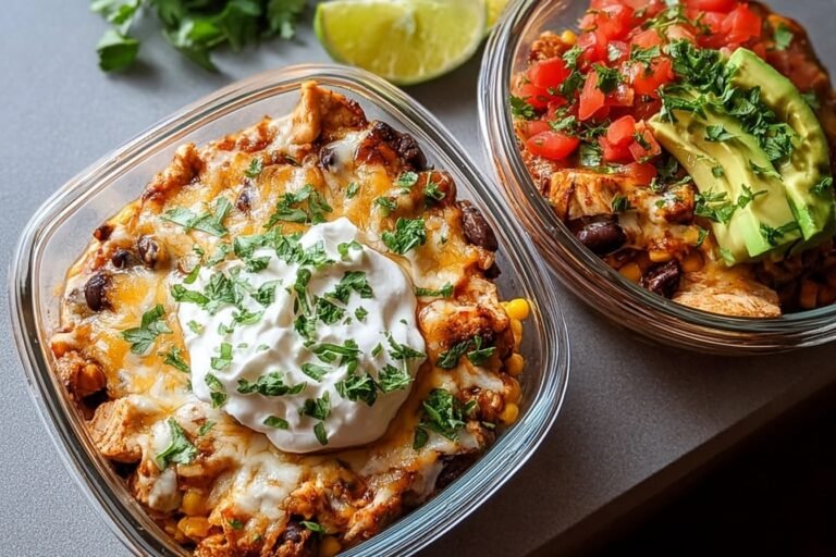 High Protein Chicken Cottage Cheese Enchilada Bowls 57.png