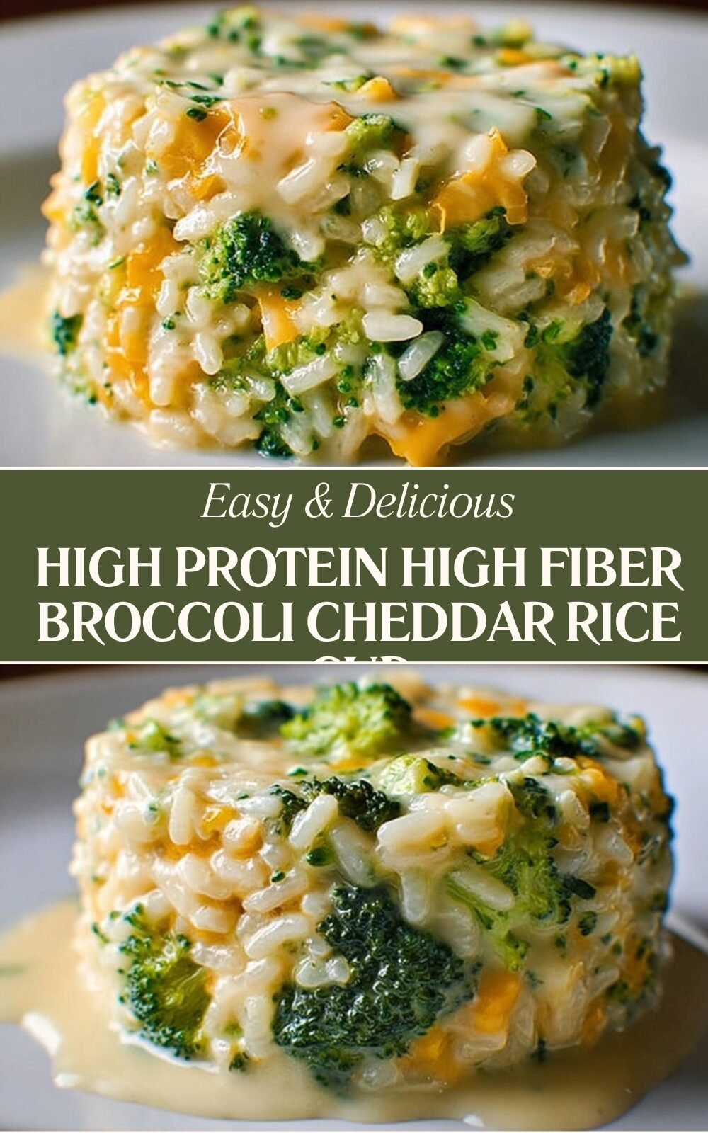 High Protein High Fiber Broccoli Cheddar Rice Cup