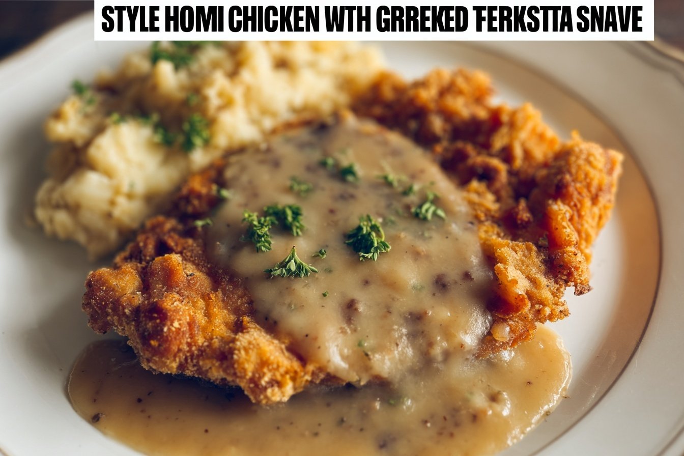 Homestyle Chicken Fried Steak With Country Gravy