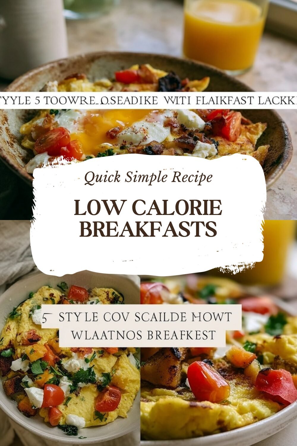 Low Calorie Breakfasts