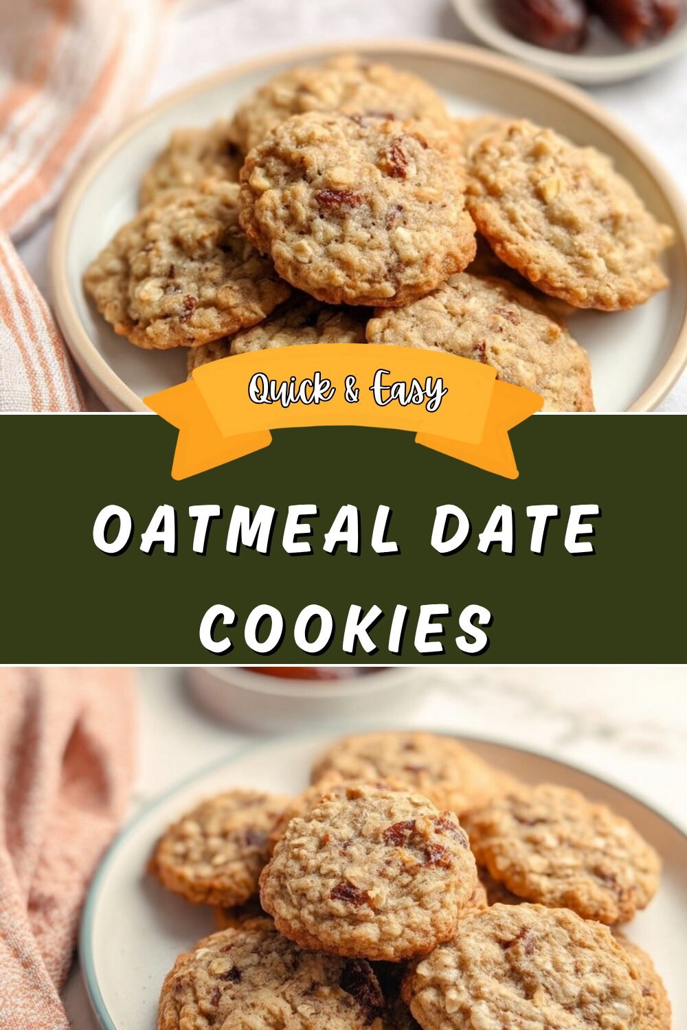 Soft Chewy Oatmeal Date Cookies 5 Oatmeal Date Cookies