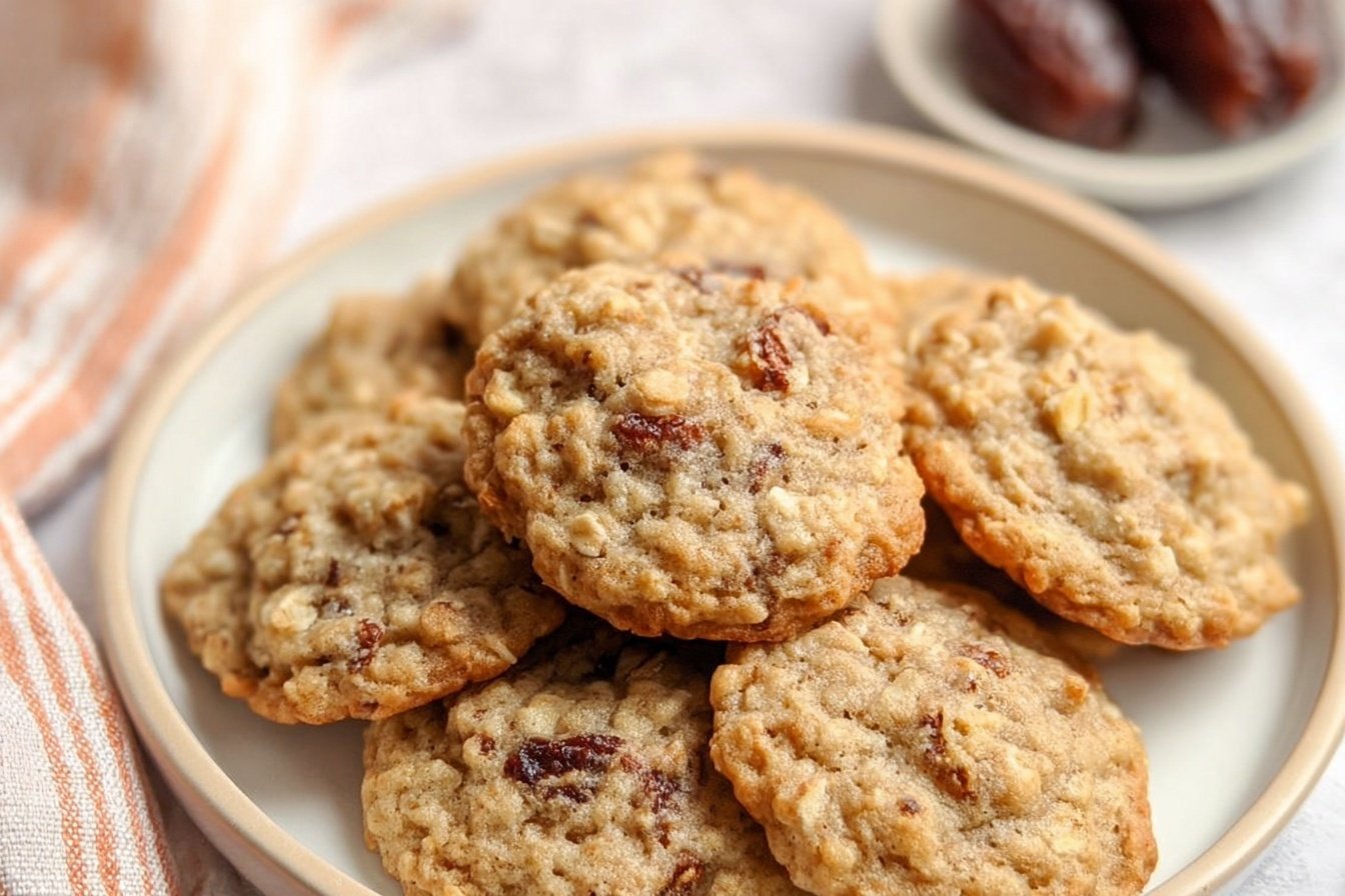 Soft Chewy Oatmeal Date Cookies 4 Oatmeal Date Cookies