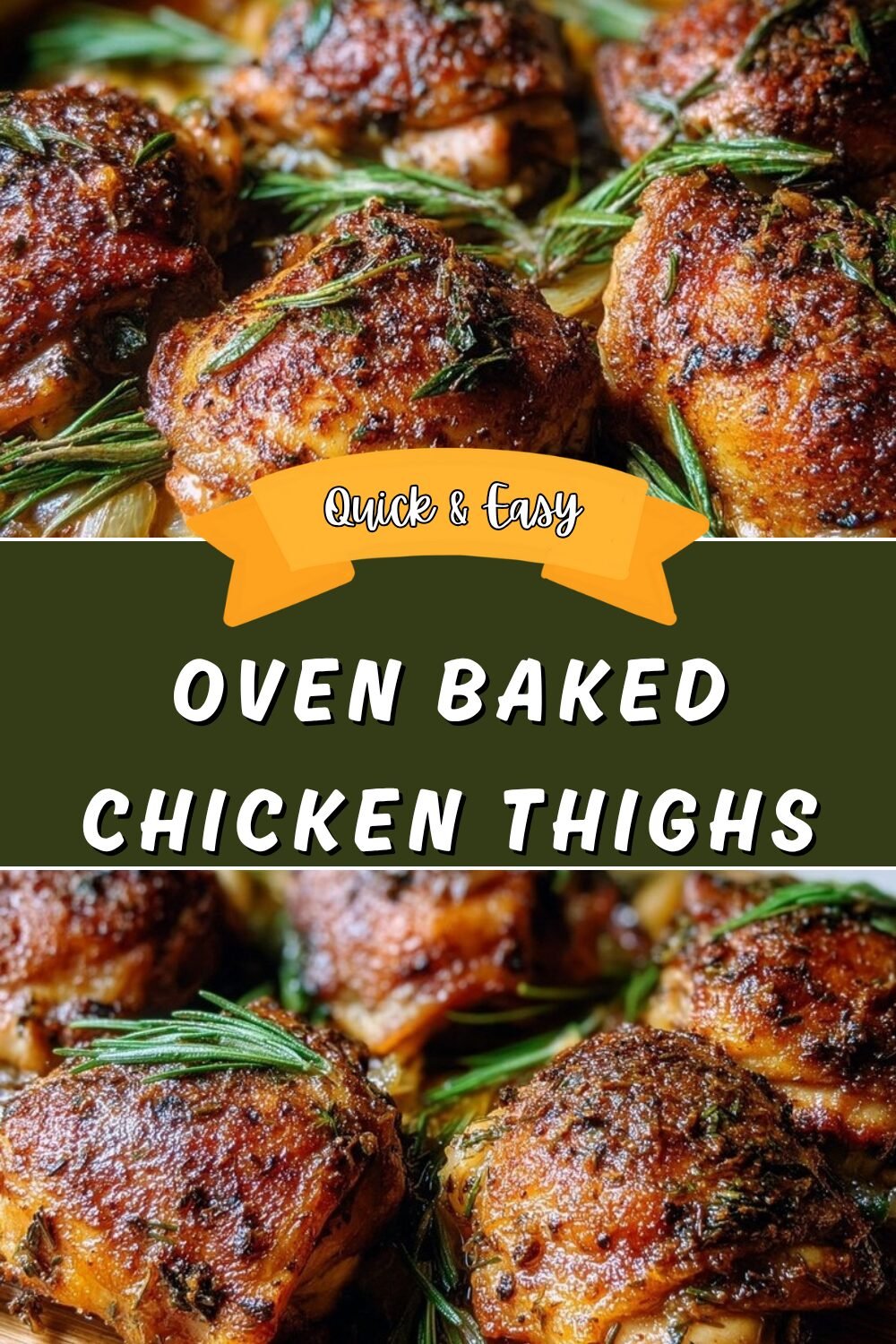 Oven Baked Chicken Thighs