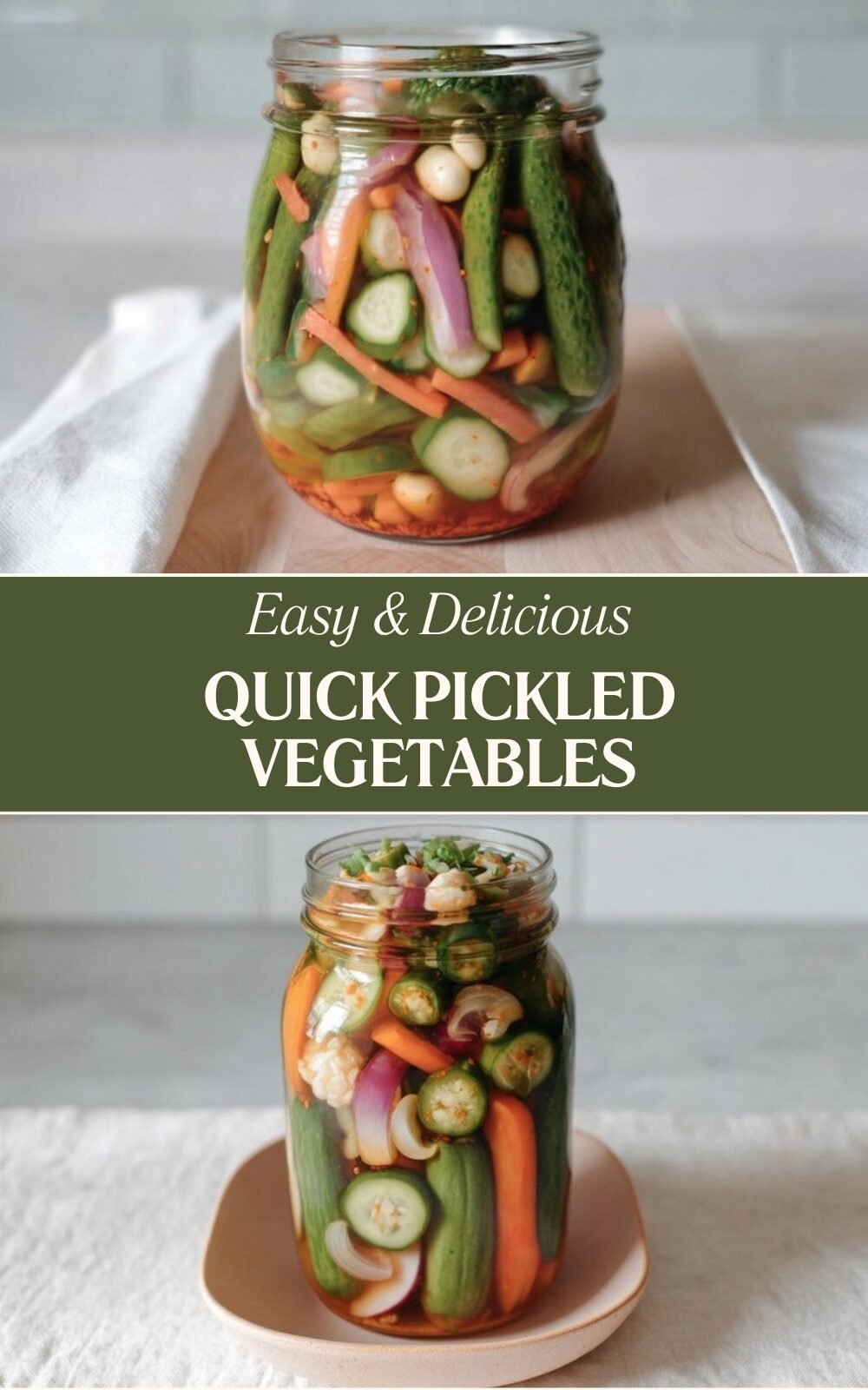 Quick Pickled Vegetables