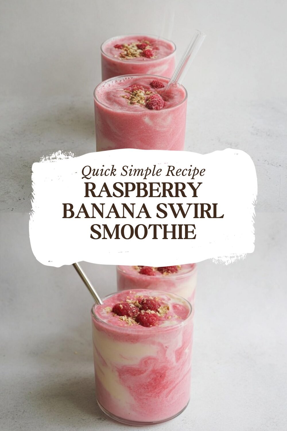 Raspberry Banana Swirl Smoothie