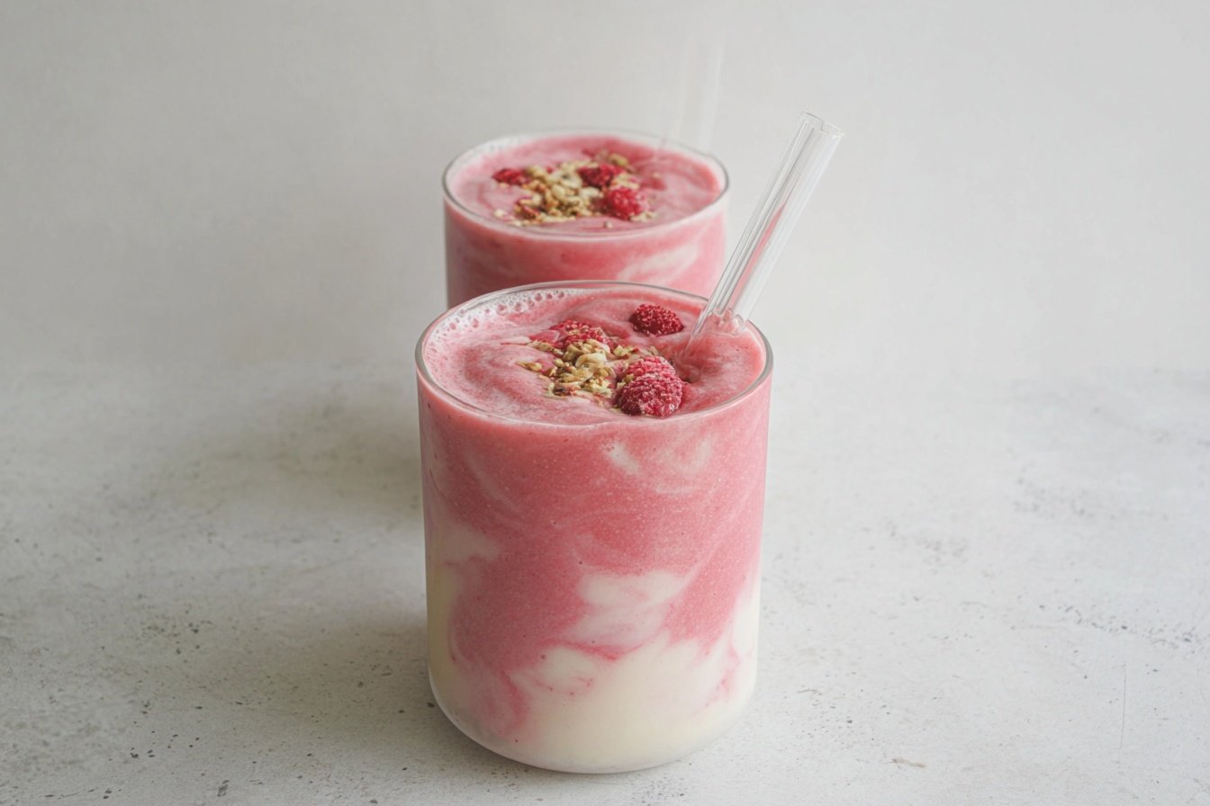 Raspberry Banana Swirl Smoothie