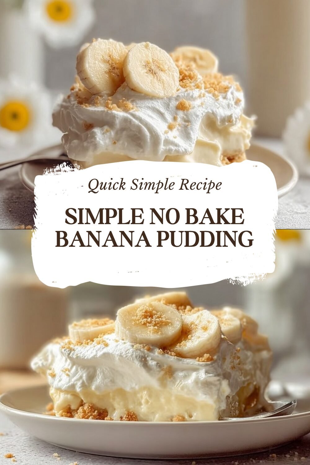 Simple No Bake Banana Pudding