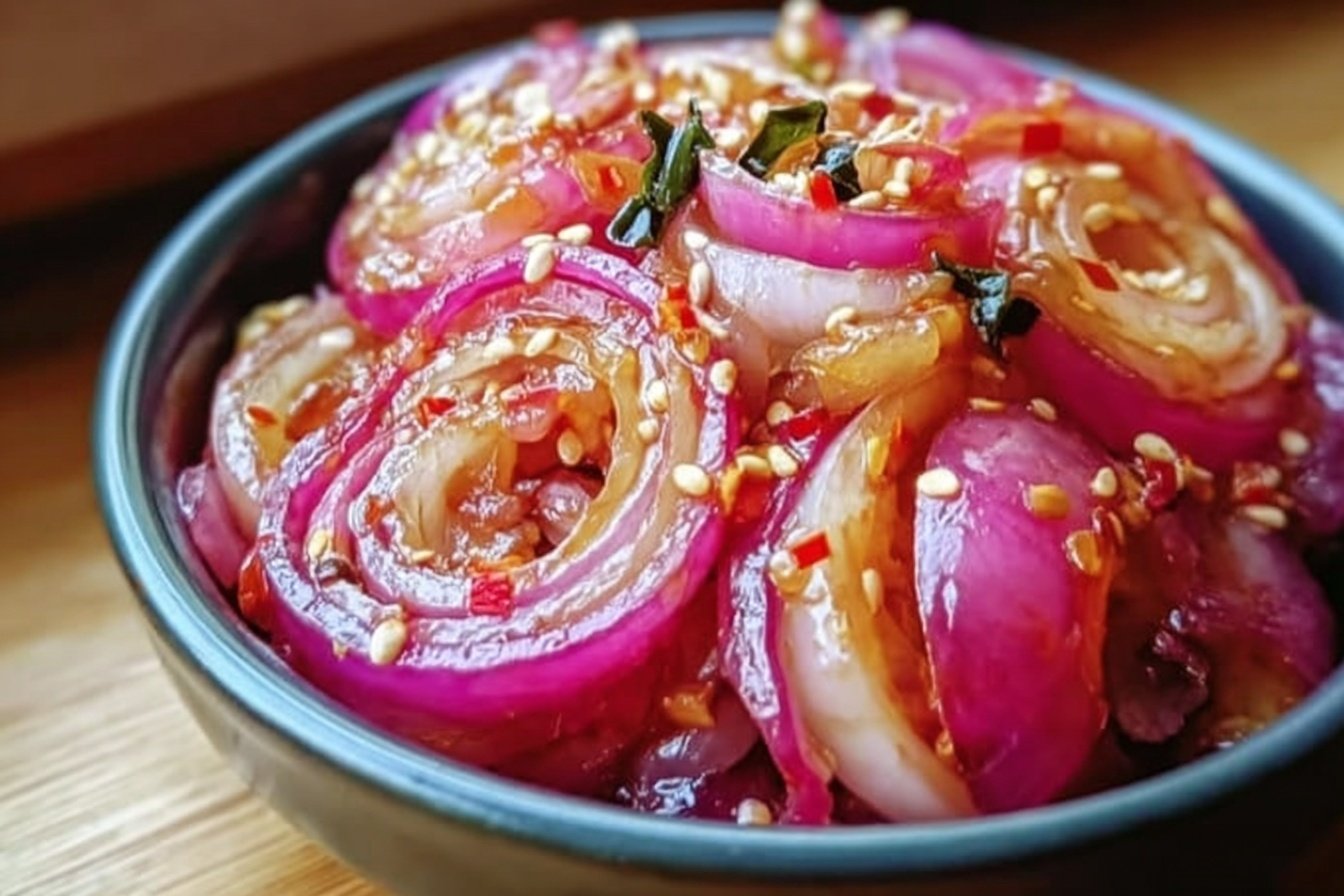 Tangy Asian Style Pickled Onions
