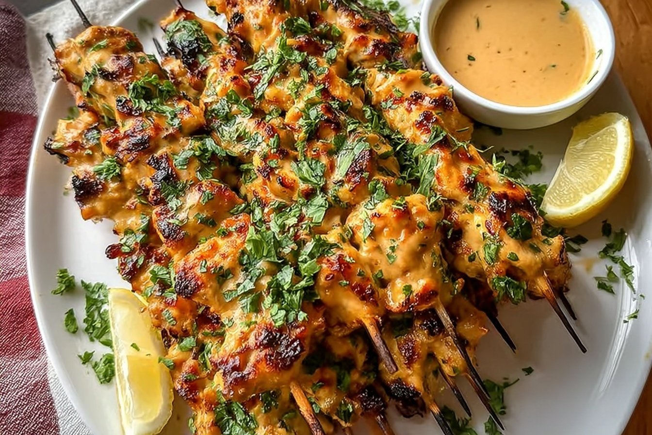 30-Minute Bang Bang Chicken Skewers