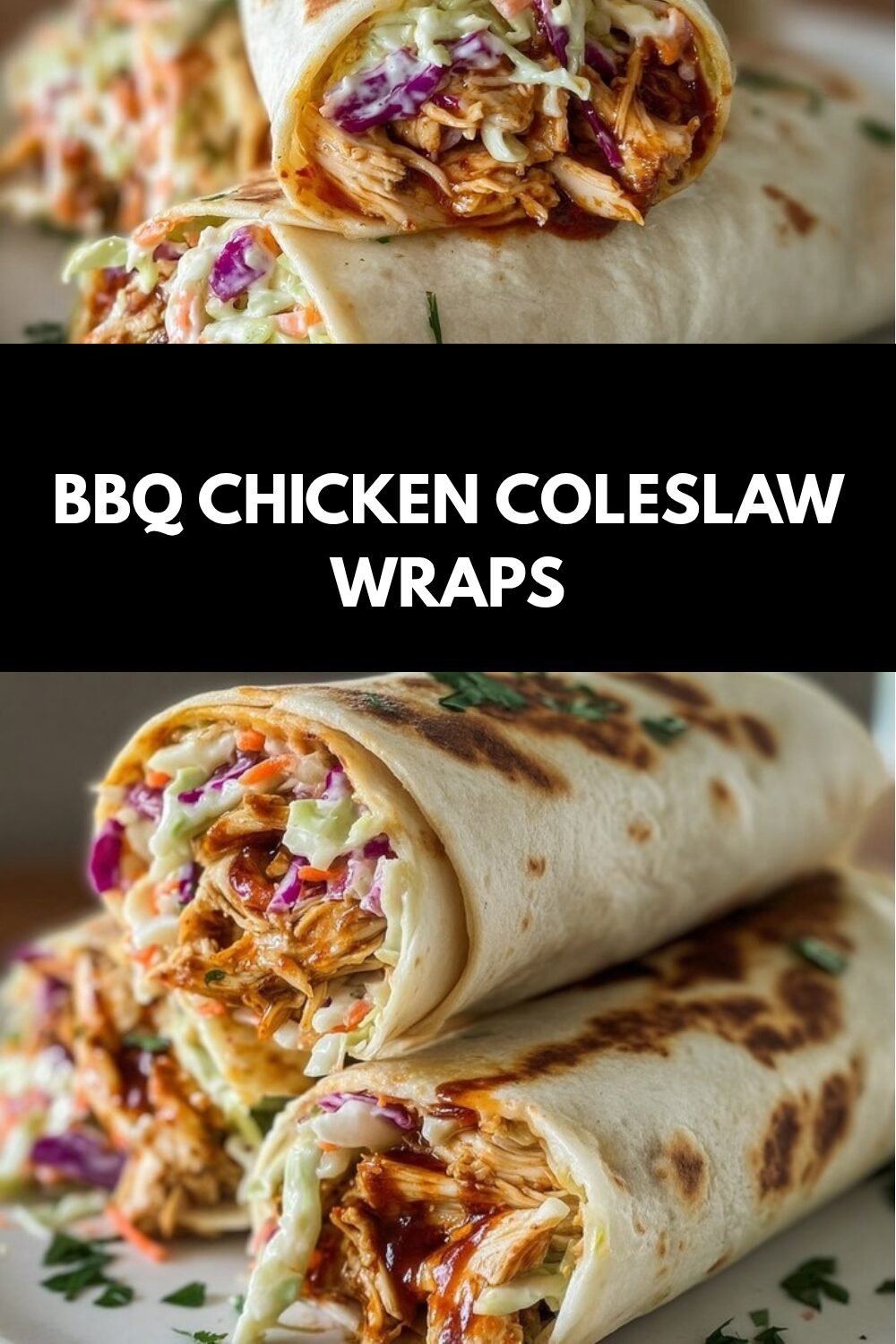 Bbq Chicken Coleslaw Wraps