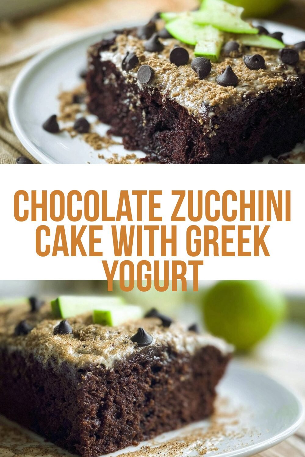 Chocolate Zucchini Cake With Greek Yogurt
