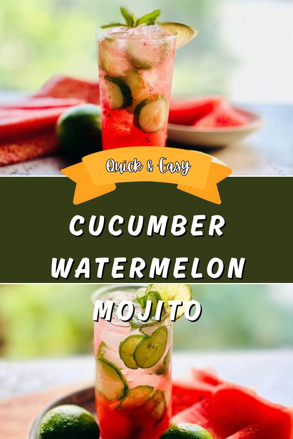 Cucumber Watermelon Mojito