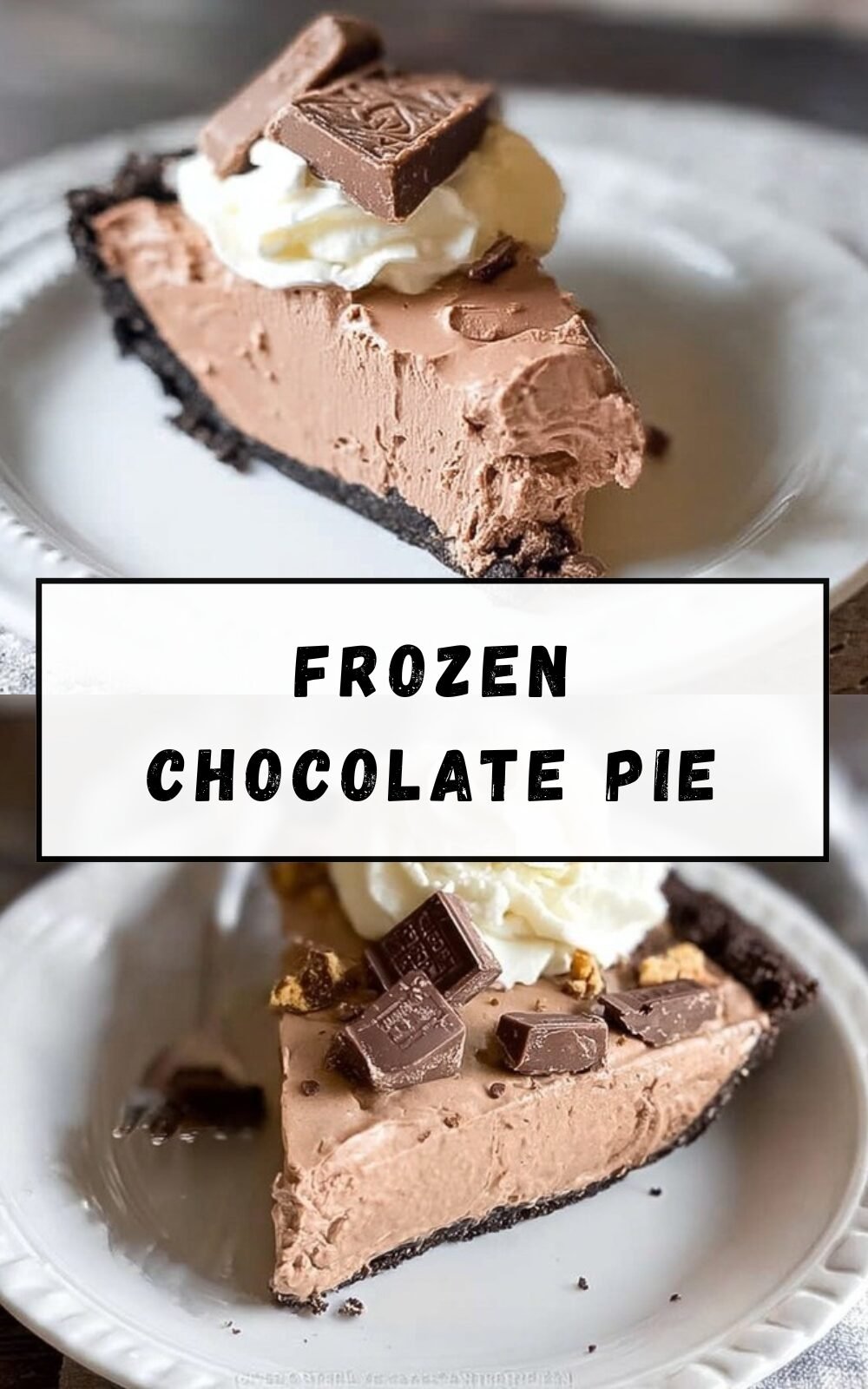 Frozen Chocolate Pie: Sweet Frozen Dessert Delight 5 Frozen Chocolate Pie