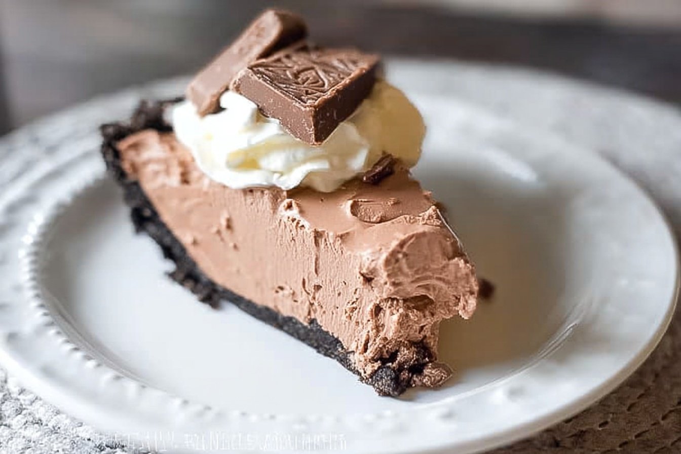 Frozen Chocolate Pie: Sweet Frozen Dessert Delight 4 Frozen Chocolate Pie
