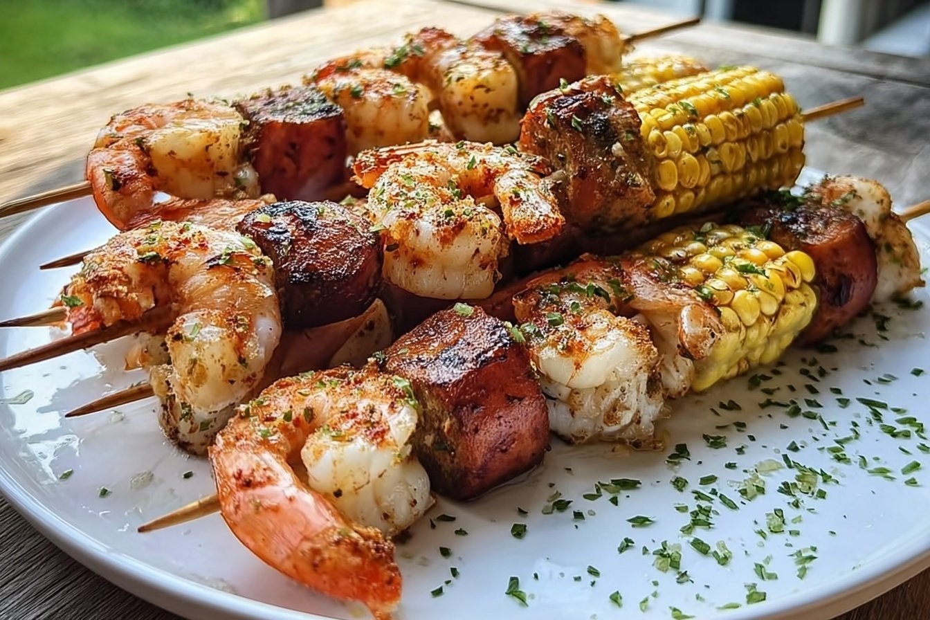 Grilled Seafood Skewers