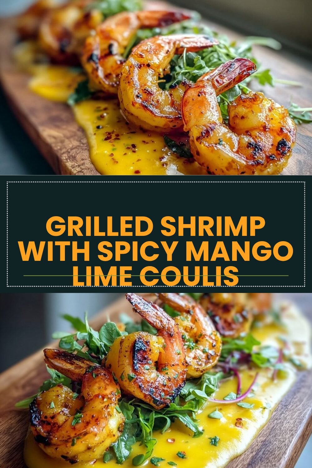 Grilled Shrimp With Spicy Mango Lime Coulis