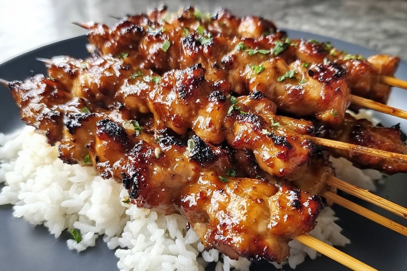 Grilled Teriyaki Chicken Skewers