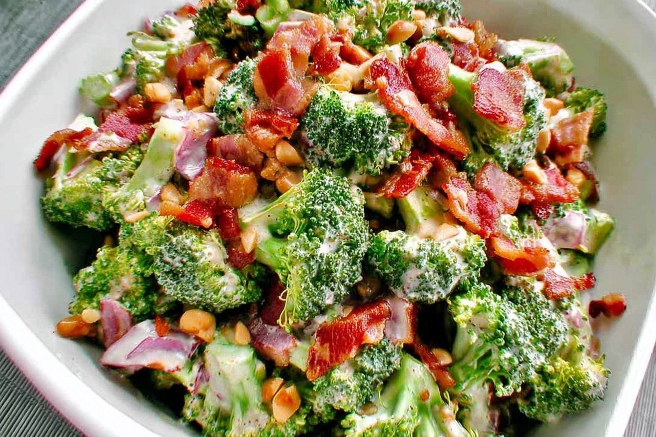 Keto Broccoli Salad With Bacon