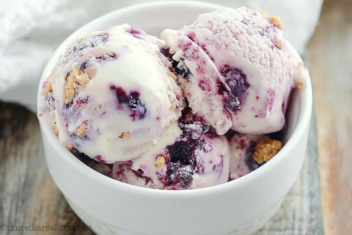 Lemon Blueberry Cheesecake Ice Cream Recipe 4 Lemon Blueberry Cheesecake Ice Cream