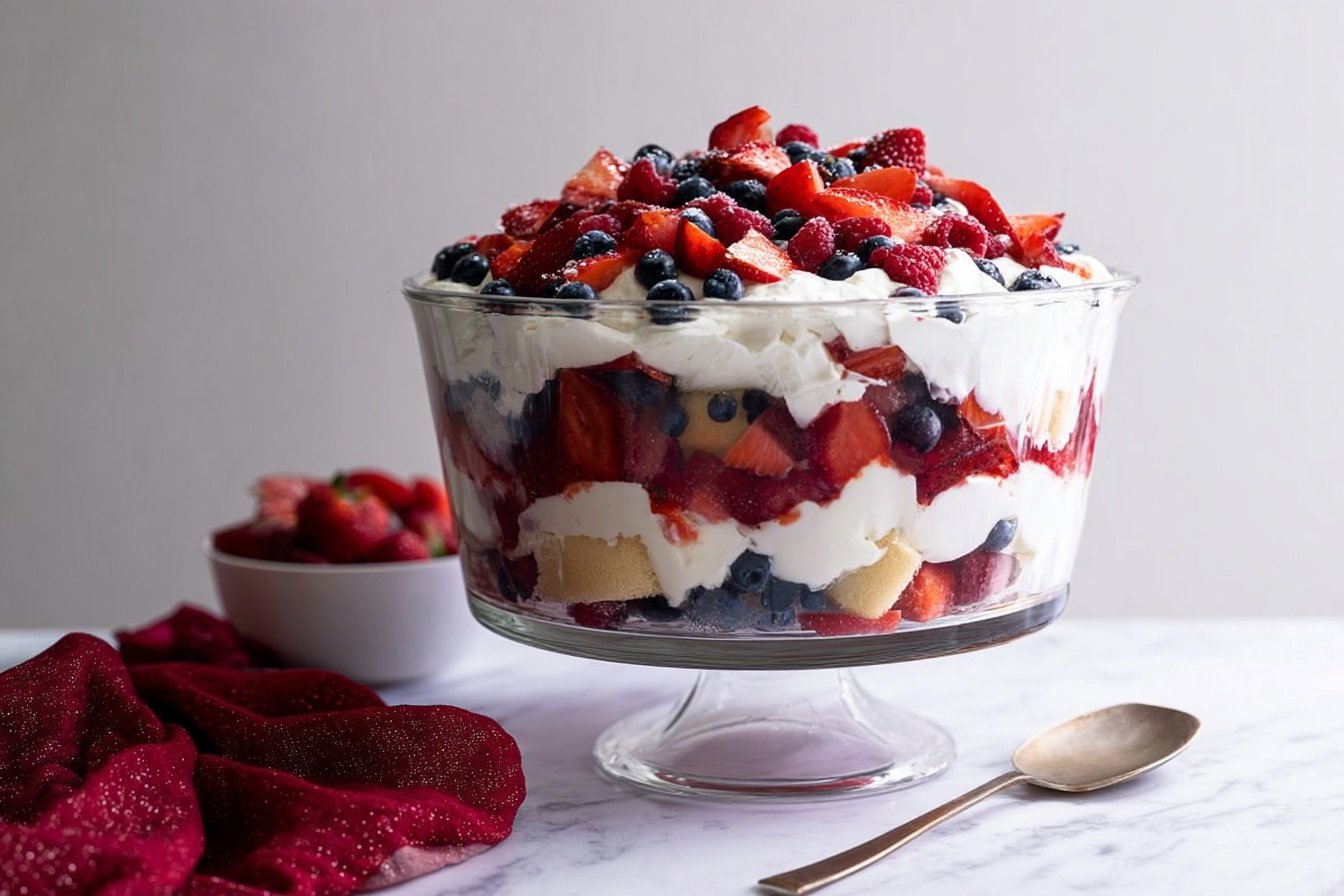 No-Bake Summer Berry Trifle
