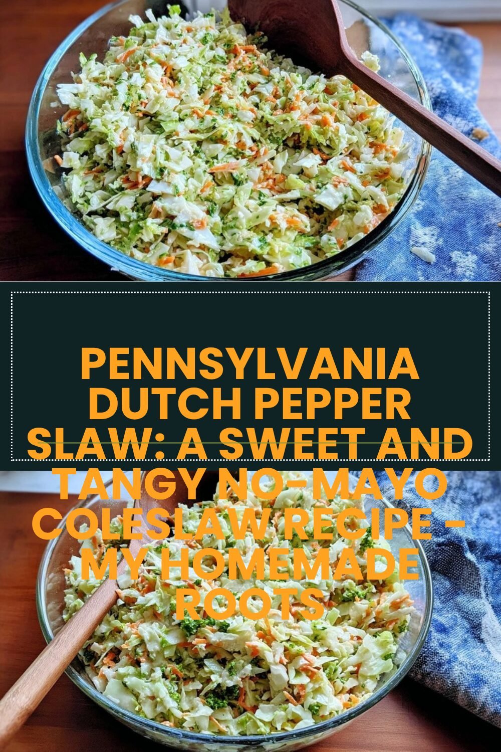Pennsylvania Dutch Pepper Slaw: A Sweet And Tangy No-Mayo Coleslaw Recipe - My Homemade Roots